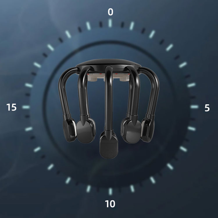Intelligent hovedmassager med røde lys
